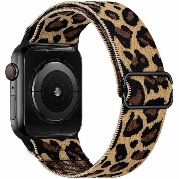 Scrunchie Náramek Apple Watch 41/40/38mm Brown Cheetah