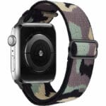 Scrunchie Řemínek Apple Watch SE/11/10/9/8/7/6/5/4/3 (42/41/40/38mm) Camouflage Green