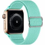 Scrunchie Řemínek Apple Watch SE/11/10/9/8/7/6/5/4/3 (42/41/40/38mm) Mint Green