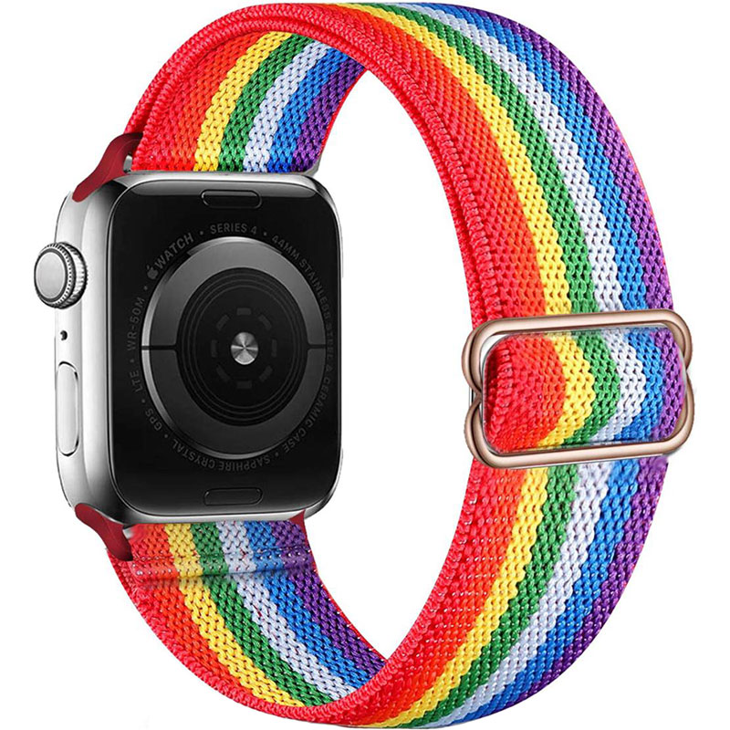 Scrunchie Náramek Apple Watch 41/40/38mm Rainbow