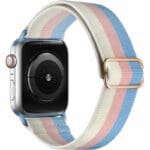 Scrunchie Řemínek Apple Watch SE/11/10/9/8/7/6/5/4/3 (42/41/40/38mm) White Pink Blue