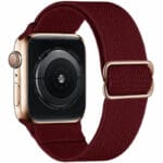 Scrunchie Řemínek Apple Watch SE/11/10/9/8/7/6/5/4/3 (42/41/40/38mm) Wine