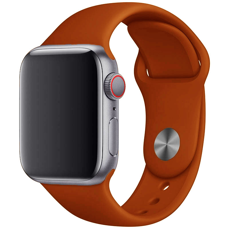 Silikonový Náramek Apple Watch 45/44/42/Ultra Dark Orange Large