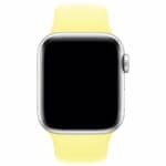 Silikonový Náramek Apple Watch 45/44/42/Ultra Lemon Cream Large