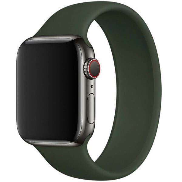 Silikonovy Solo Loop Náramek Apple Watch 45/44/42/Ultra Cyprus Green