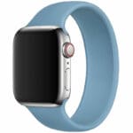 Silikonovy Solo Loop Náramek Apple Watch 45/44/42/Ultra Northern Blue