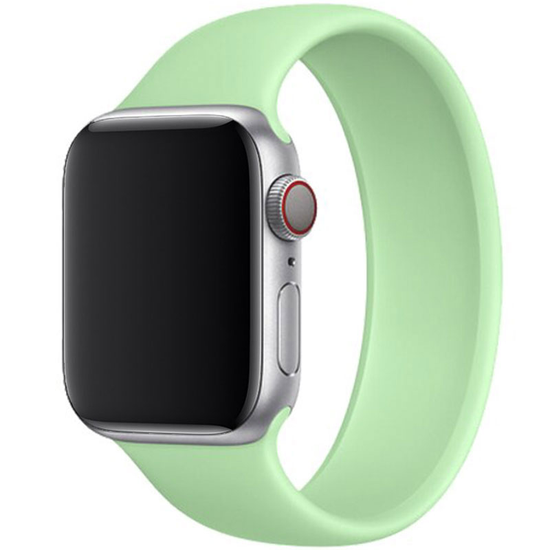 Silikonovy Solo Loop Náramek Apple Watch 45/44/42/Ultra Pistachio