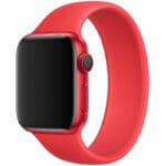 Silikonovy Solo Loop Náramek Apple Watch 45/44/42/Ultra Red