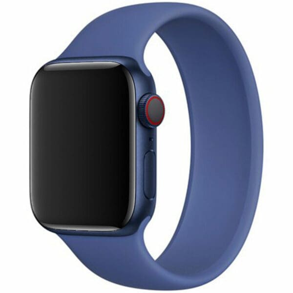 Silikonovy Solo Loop Náramek Apple Watch 45/44/42/Ultra Tomales Blue