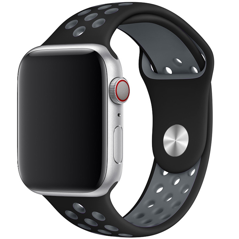 Sport Náramek Apple Watch 45/44/42/Ultra Black/Gray Large