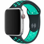 Sport Řemínek Apple Watch SE/11/10/9/8/7/6/5/4/3 (42/41/40/38mm) Black/Lake Cyan
