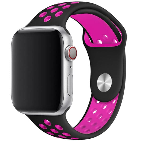 Sport Náramek Apple Watch 45/44/42/Ultra Black/Pink Large