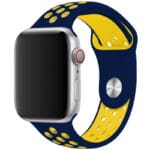 Sport Řemínek Apple Watch SE/11/10/9/8/7/6/5/4/3 (42/41/40/38mm) Midnight Blue/Yellow