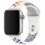 Sport Náramek Apple Watch 45/44/42/Ultra White/Rainbow Large