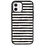 Stripes Gold Black White Kryt iPhone 12/12 Pro