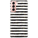 Stripes Gold Black White Kryt Samsung S21