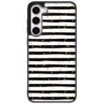 Stripes Gold Black White Kryt Samsung Galaxy S23
