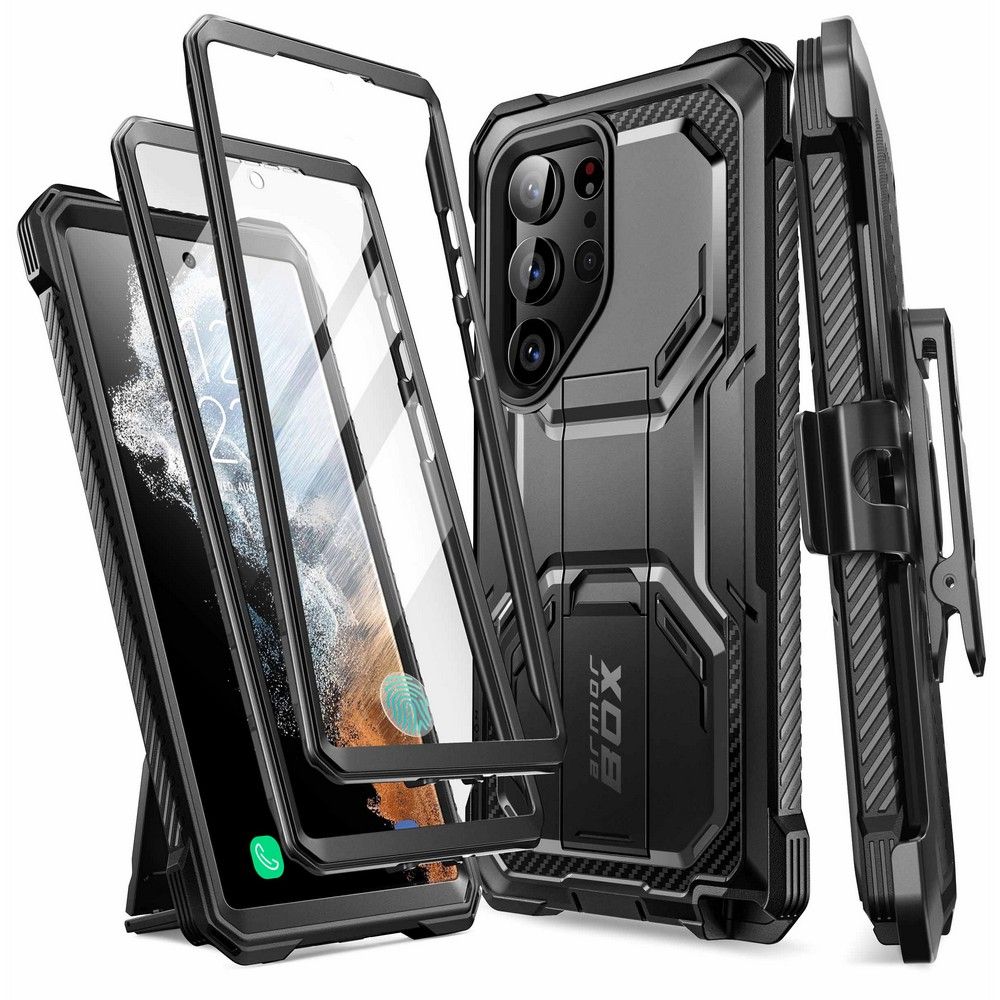 Supcase Iblsn Armorbox 2-set Black Kryt Samsung Galaxy S23 Ultra