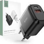 Tech-Protect C20W 2-port Network Charger PD 20W QC 3.0 Black
