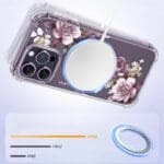 Tech-Protect Magmood MagSafe Rose Floral Kryt iPhone 13 Pro Max