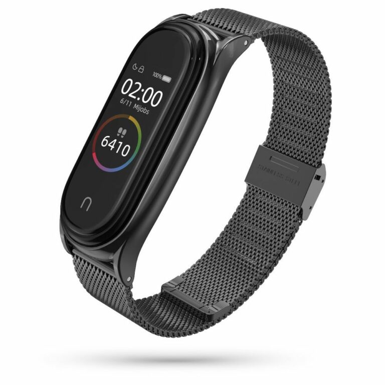 Tech-Protect Milaneseband Xiaomi Mi Smart Band 5 / 6 / 6 NFC Black