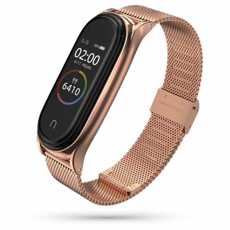 Tech-Protect Milaneseband Xiaomi Mi Smart Band 5 / 6 / 6 NFC Rose Gold