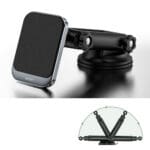 Tech-Protect MM15W-V2 Magnetic MagSafe Dashboard Car Mount Wireless Charger 15W Black