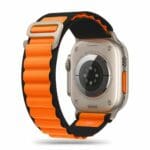 Tech-Protect Nylon Pro Apple Watch SE/11/10/9/8/7/6/5/4/3/Ultra 1/2/3 (44/45/46/49mm) Black / Orange
