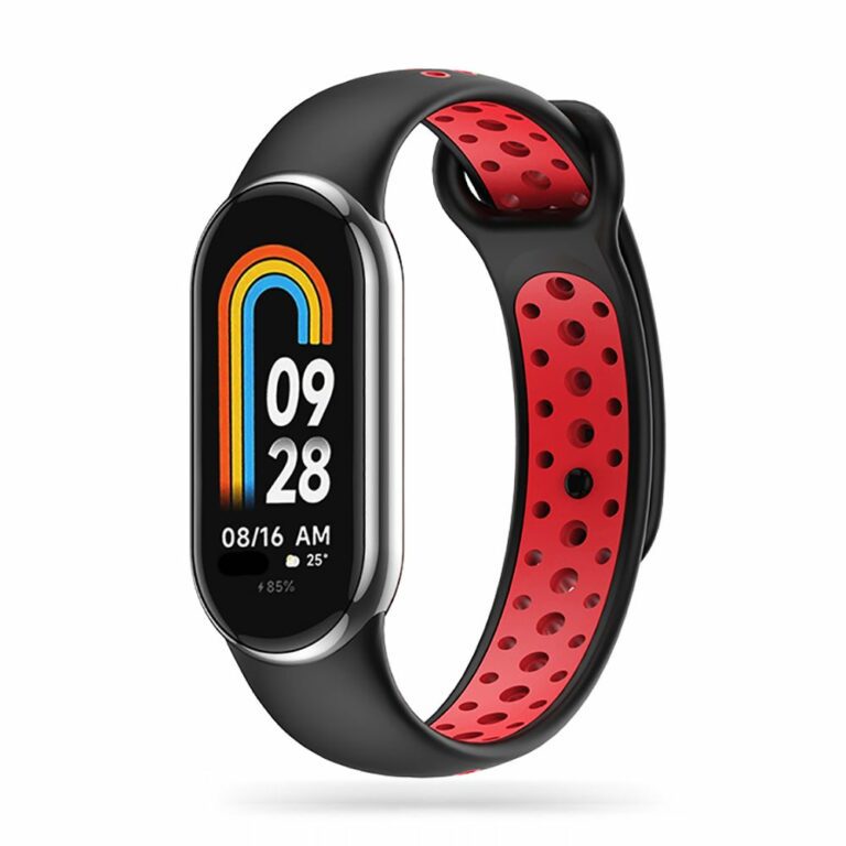 Tech-Protect Softband Xiaomi Smart Band 8 / 8 NFC Black/red