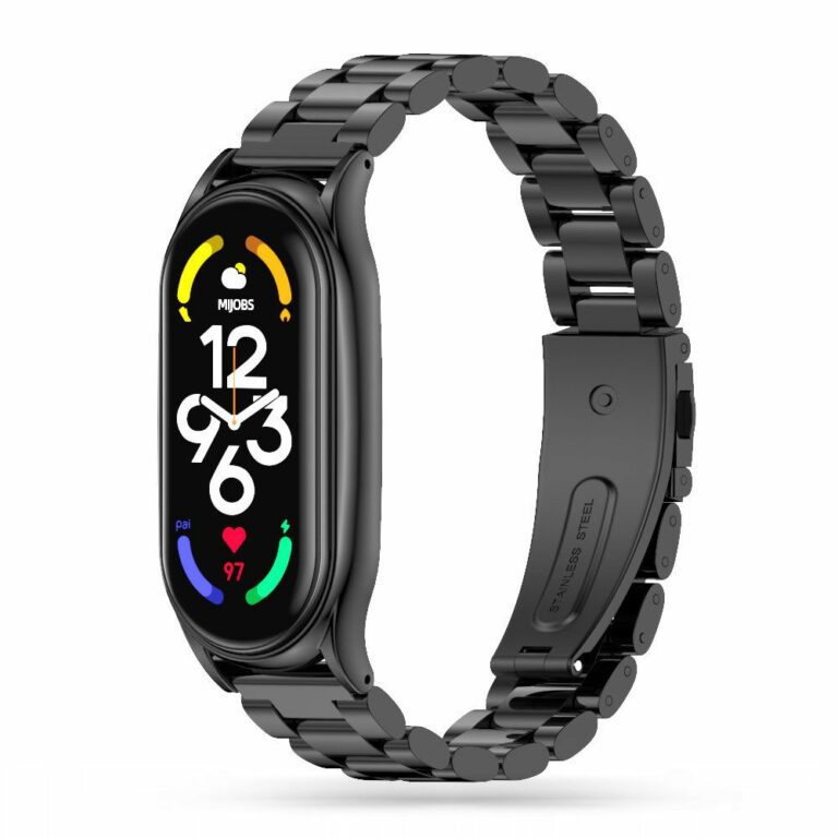 Tech-Protect Stainless Xiaomi Mi Smart Band 7 / 7 NFC Black