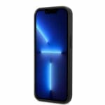 U.S. Polo PU Leather Stitched Lines Kryt iPhone 14 Pro Navy