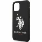 U.S. Polo Big Horse Silicone Black Kryt iPhone 11