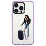 Woman Black Haired With Baggage Kryt iPhone 14 Pro