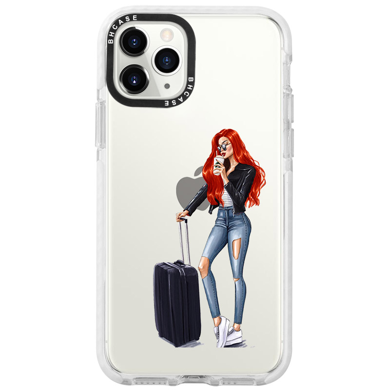 Woman Redhead With Baggage Kryt iPhone 11 Pro