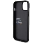 BMW BMHCP15M22NBCK Black Leather Carbon Kryt iPhone 15 Plus