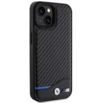 BMW BMHCP15S22NBCK Black Leather Carbon Kryt iPhone 15