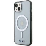 BMW BMHMP15SHCRS Transparent Hardcase Silver Ring MagSafe Kryt iPhone 15