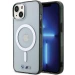 BMW BMHMP15SHCRS Transparent Hardcase Silver Ring MagSafe Kryt iPhone 15