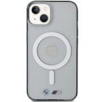 BMW BMHMP15SHCRS Transparent Hardcase Silver Ring MagSafe Kryt iPhone 15