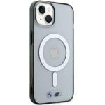 BMW BMHMP15SHCRS Transparent Hardcase Silver Ring MagSafe Kryt iPhone 15