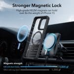 ESR Armor Tough Kickstand Halolock MagSafe Clear/Black Kryt iPhone 15