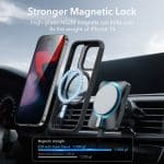 ESR Classic Kickstand Halolock MagSafe Clear/Black Kryt iPhone 15 Pro