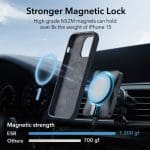 ESR Cloud Kickstand Halolock MagSafe Black Kryt iPhone 15