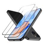 ESR Tempered Glass 2-pack Black iPhone 15