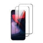 ESR Tempered Glass 2-pack Black iPhone 15 Pro