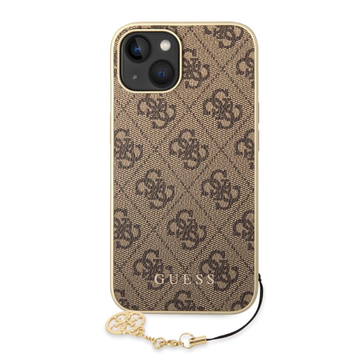 Guess 4G Charms Brown Kryt iPhone 14