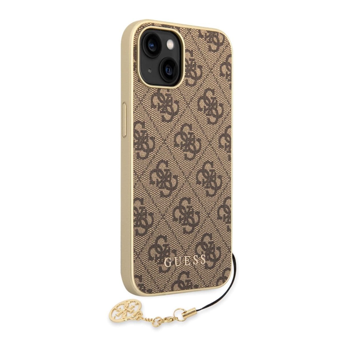 Guess 4G Charms Brown Kryt iPhone 14