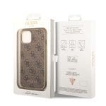 Guess 4G Charms Brown Kryt iPhone 14