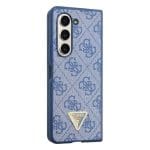 Guess 4G PU Leather Triangle Blue Kryt Samsung Galaxy Z Fold 5