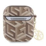Guess GUA2PGCE4CW Brown GCube Charm Kryt AirPods 1/2